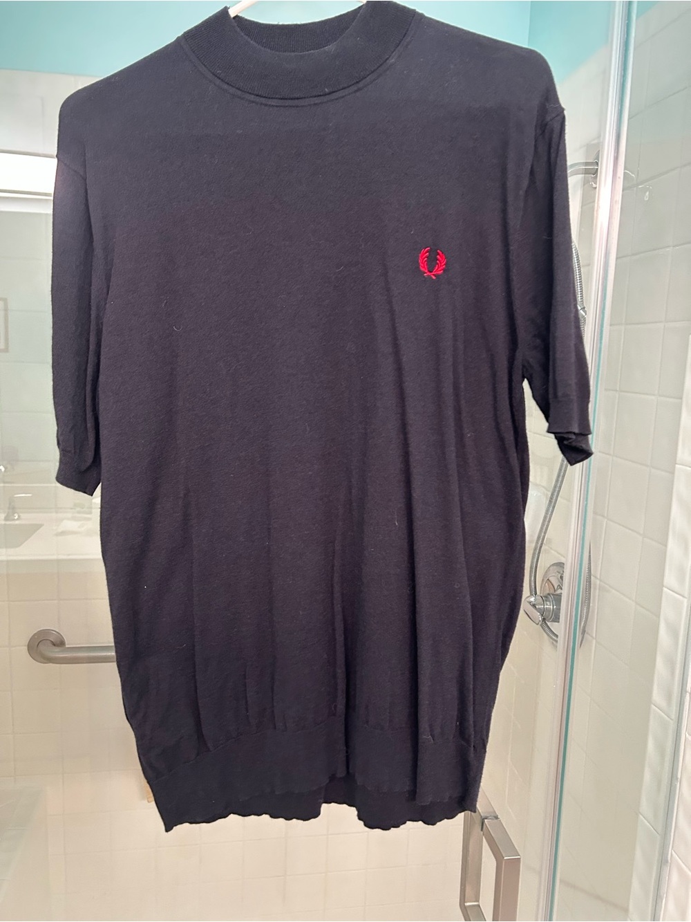 Fred Perry Black Men's Short-Sleeve Crewneck Shirt